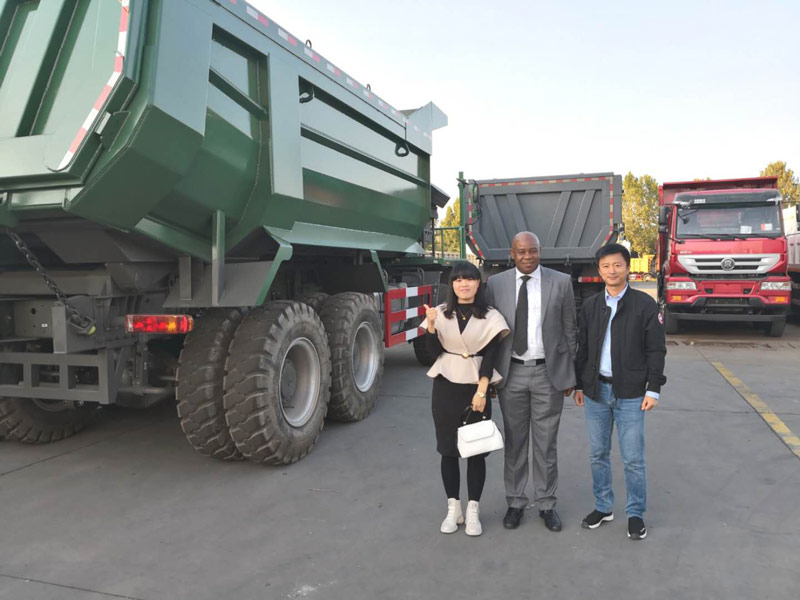 Nigeria Client Visited us for HOWO 70T Mining Tipper