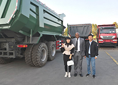 Nigeria Client Visited us for HOWO 70T Mining Tipper