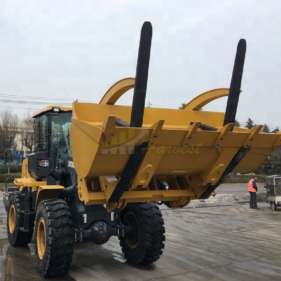 3 ton wheel loader LW300KV with log grapple