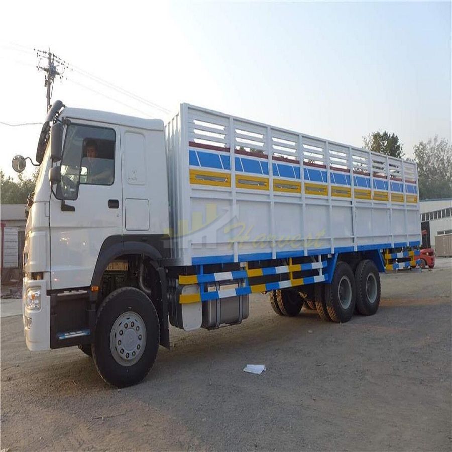 White Howo 6x4 371hp Cargo Truck with 12.00R24 Tires in Somalia.
