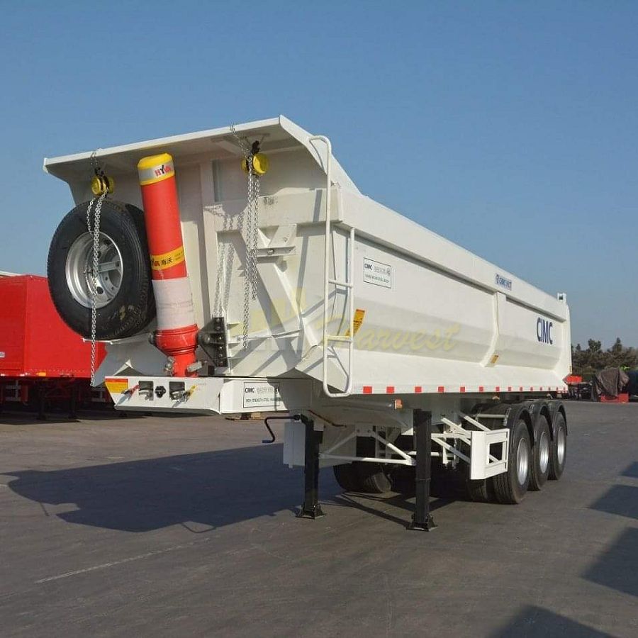 3 Axles U Shape Dump Trailer Tipper Trailer