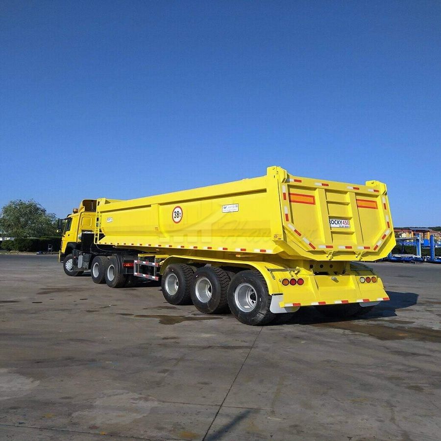 Cimc Manufacture 3 Axles Tipper Trailer / Tipper Truck Semi Trailer