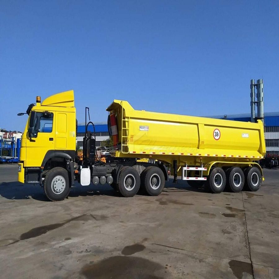 Cimc Manufacture 3 Axles Tipper Trailer / Tipper Truck Semi Trailer