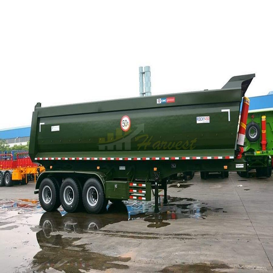 China Factory 60t Tipper Trailer Dump Trailer