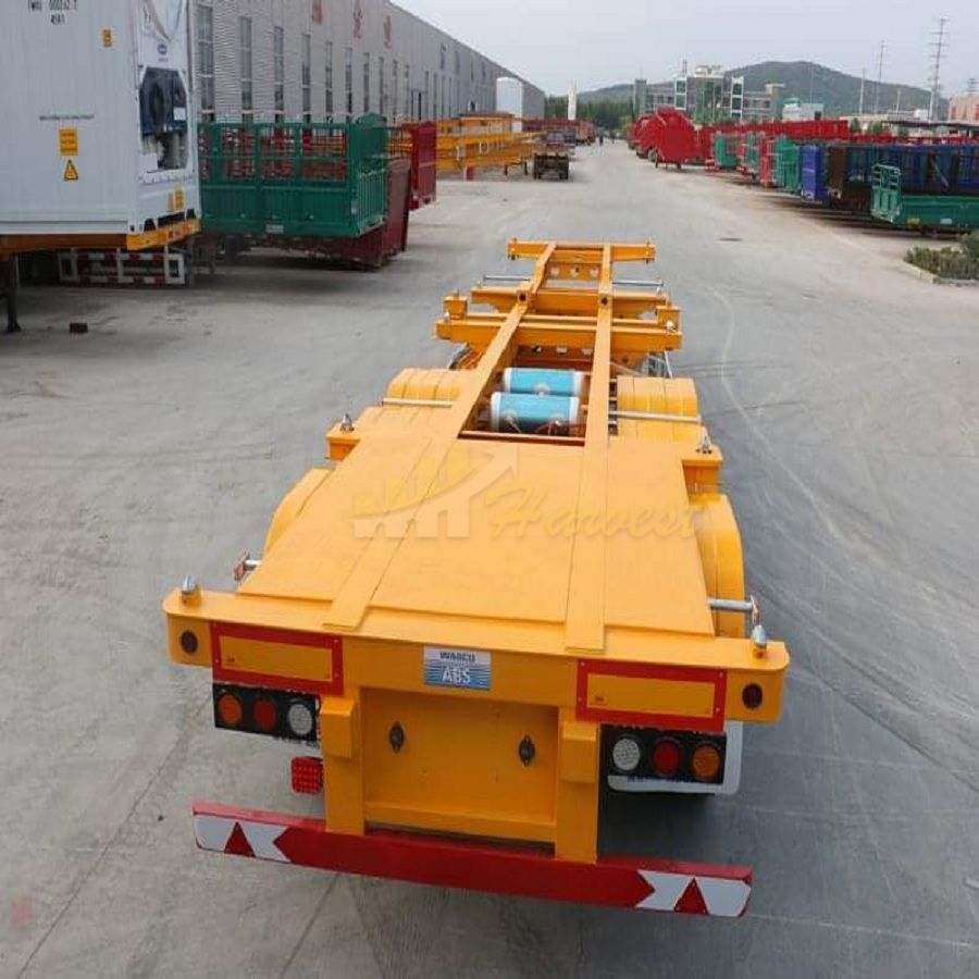 China 3 Axles 40ton 40FT Container Skeleton Trailer