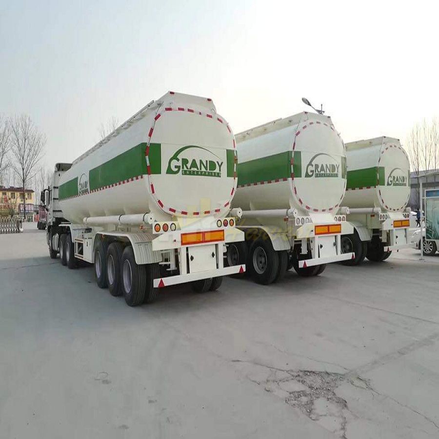 China 3 Axle 42m3 Fuel Oil Tank Tanker Semi Trailer