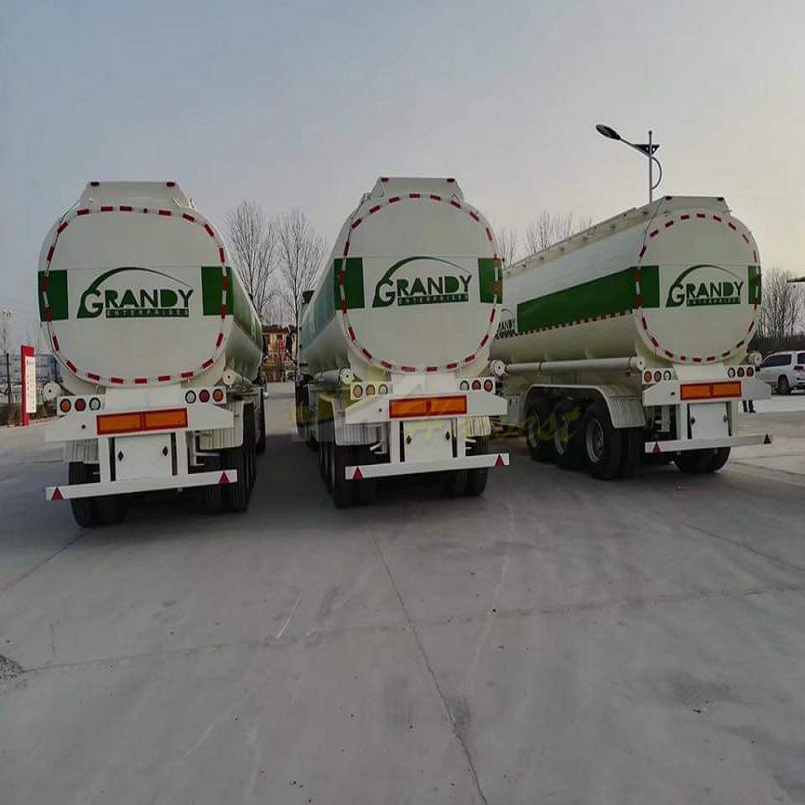 China 3 Axle 42m3 Fuel Oil Tank Tanker Semi Trailer