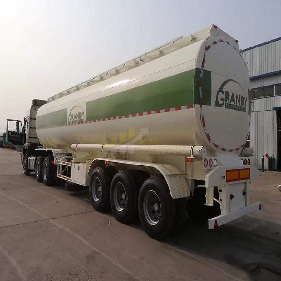 China 3 Axle 42m3 Fuel Oil Tank Tanker Semi Trailer