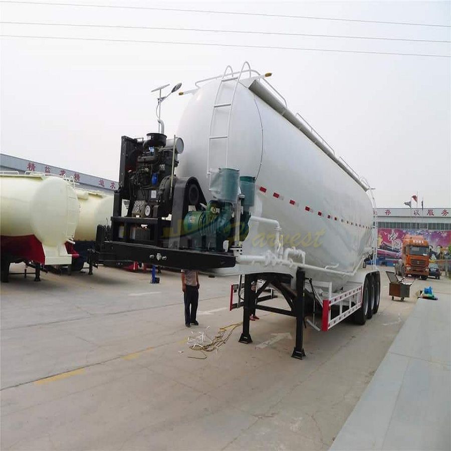 3 Axle 50m3 Bulk Cement Tank Tanker Semi Trailer