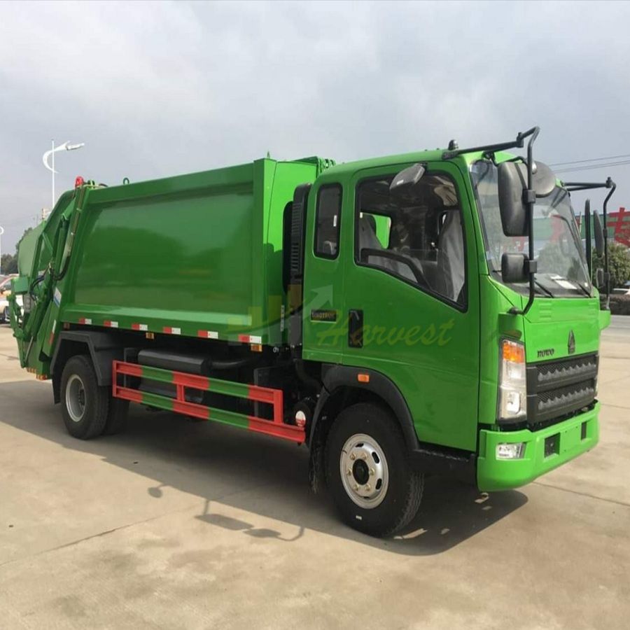 Sinotruk HOWO 4X2 5m3 Garbage Compactor Truck 3 Tons Garbage Truck