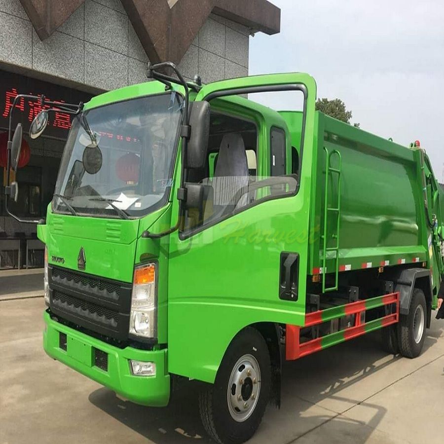 Sinotruk HOWO 4X2 5m3 Garbage Compactor Truck 3 Tons Garbage Truck