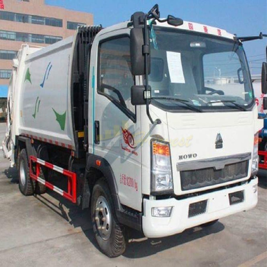 HOWO 3-5ton Small Capacity of Compactor Garbage Truck