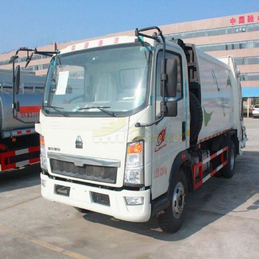 HOWO 3-5ton Small Capacity of Compactor Garbage Truck