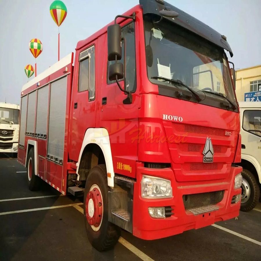 HOWO 280hp Powerful Water and Foam Fire Truck