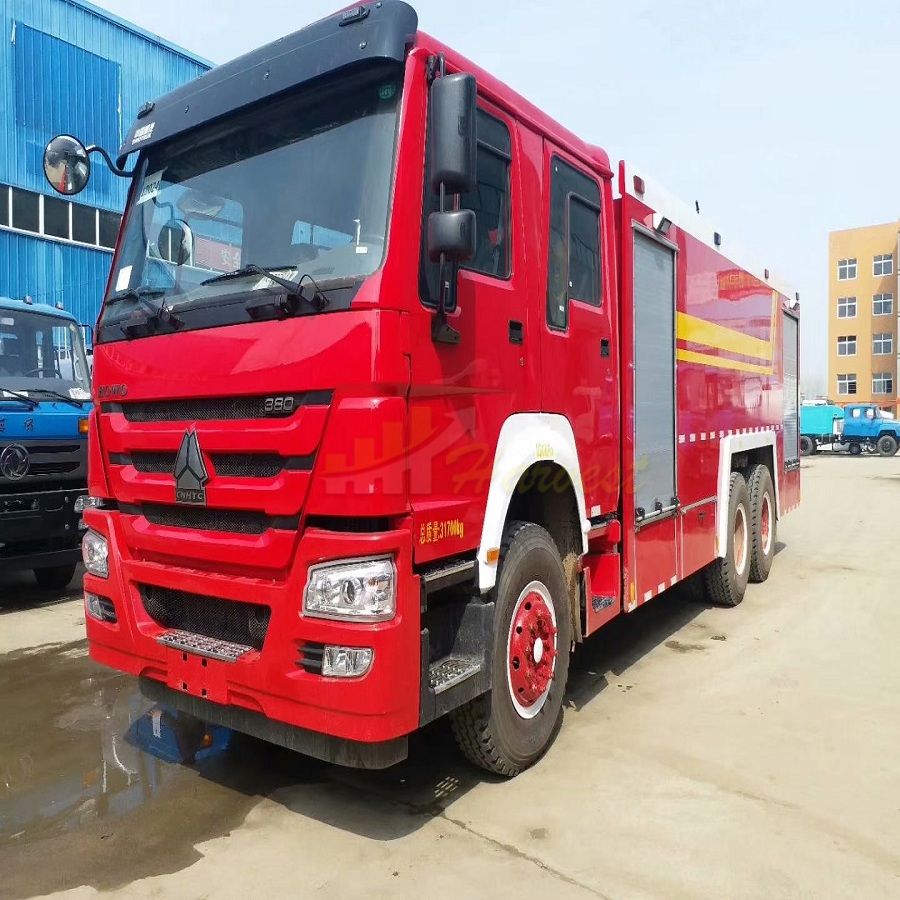 Sinotruk Howo 380hp 6x4 Diesel 13cbm Water 3cbm Foam Tank Fire Engine Truck