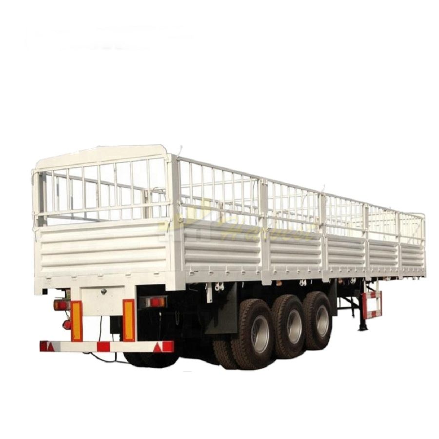 3 Axles 40 Ton Fence Cargo Truck