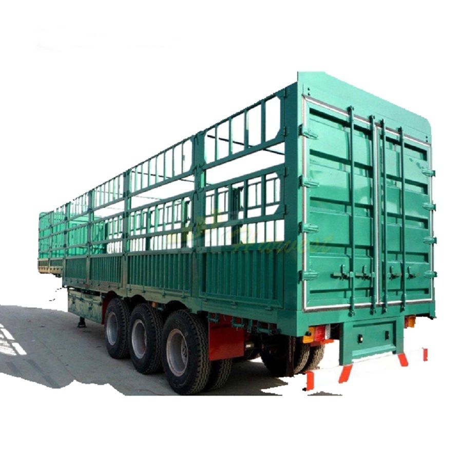 3 Axle Heavy Duty Fence Cargo Trailer Side Wall Semi-trailer