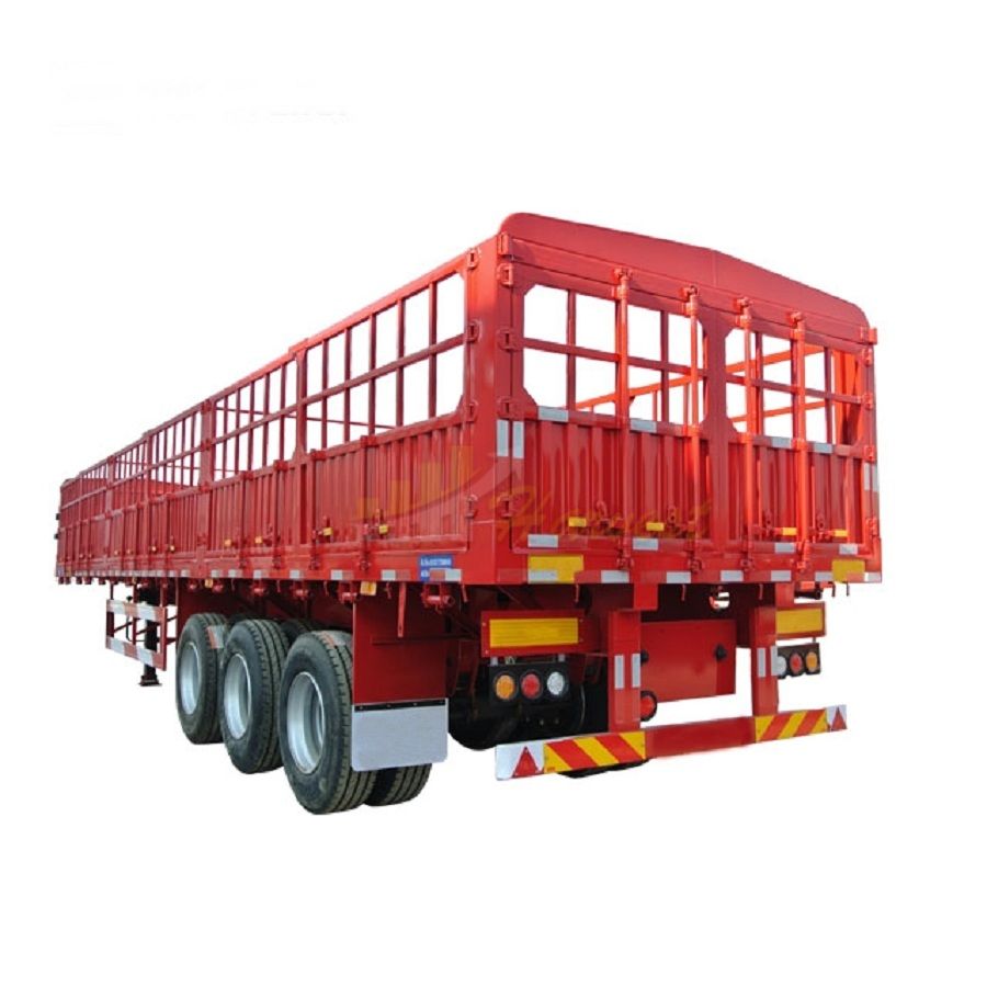 3 Axle Heavy Duty Fence Cargo Trailer Side Wall Semi-trailer