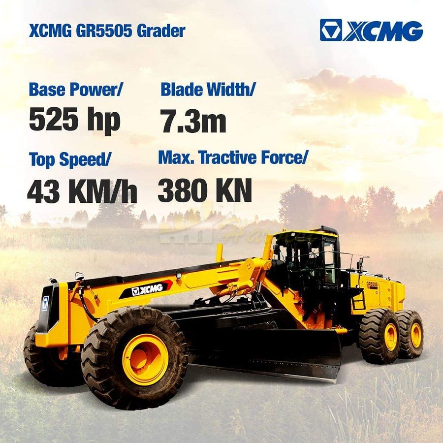 XCMG Overlarge Mining Motor Grader GR5505 for Sale