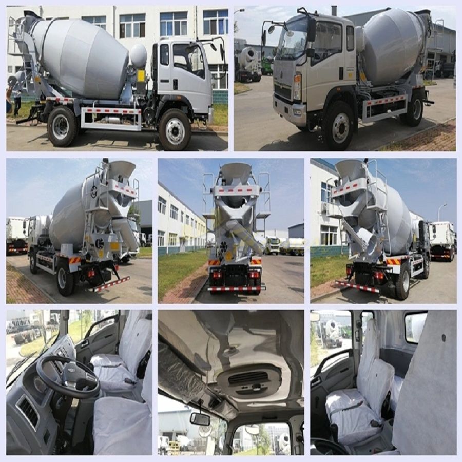 Sinotruk Howo 180HP 4X2 4m3 Concrete Mixer Truck