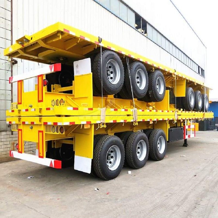 3 Axles 40ft Container Trailer Flatbed Trailer
