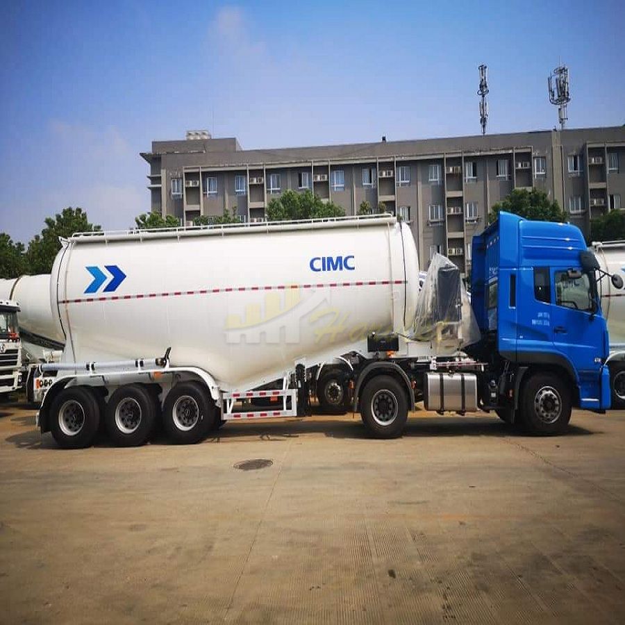 New Design 3 axles 40 ton Diesel Bulk Cement Trailer