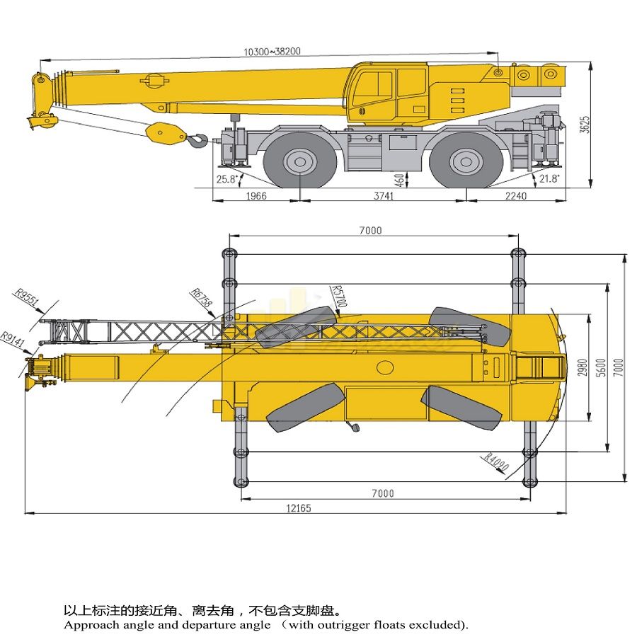 Hot Sale 50 Ton XCMG RT50 Rough Terrain Crane