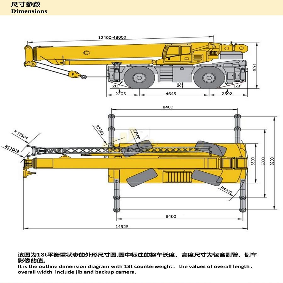 Hot Selling 100 Ton RT100  Rough Mobile Terrain Crane with Best Quality