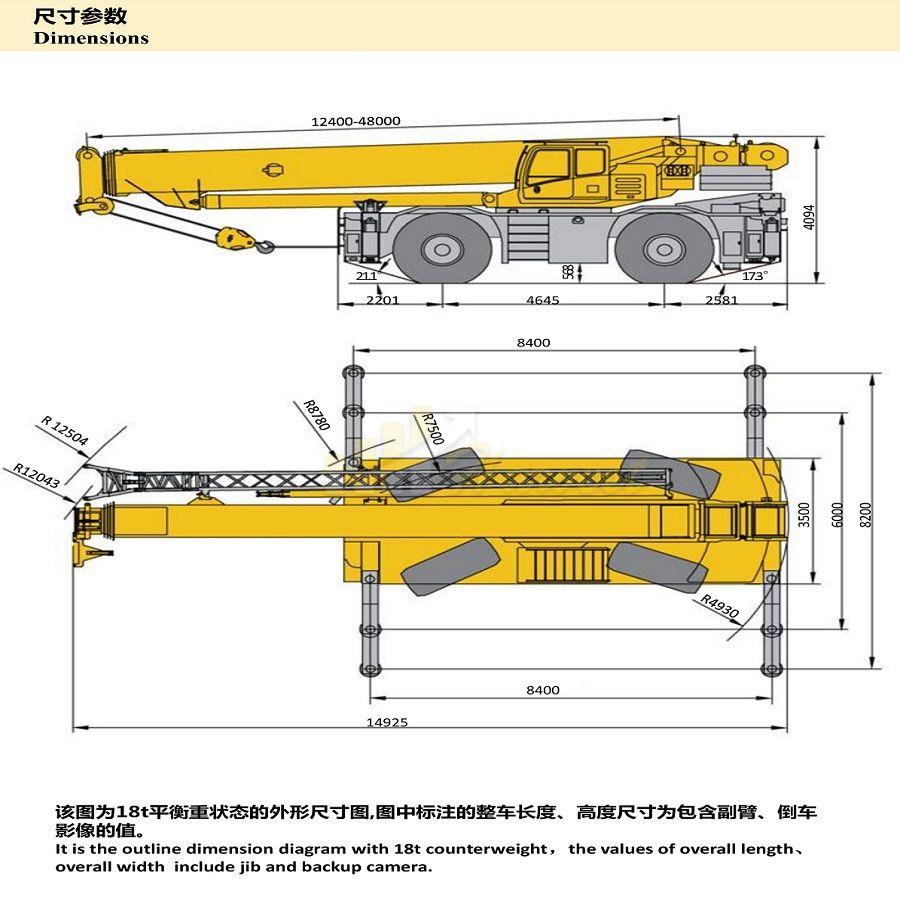 120 Ton RT120E Rough Terrain Crane for Sale